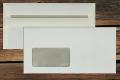 [19537] Briefhüllen mit Fenster DL 110x220 mm Selbstklebend Chamois 80 g/qm